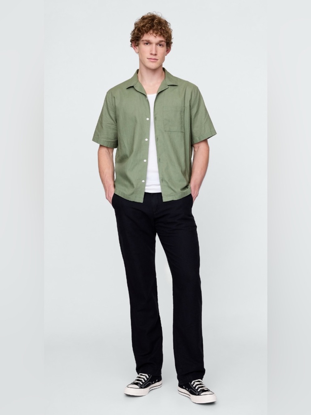 GAP Linen-Cotton Khakis